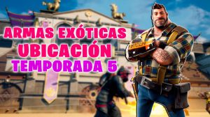 Ubicación de las armas en Fortnite